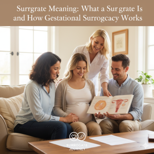 A group learns about surrogacy with Babytree Surrogacy, as an expert explains and everyone looks interested and happy. babytree